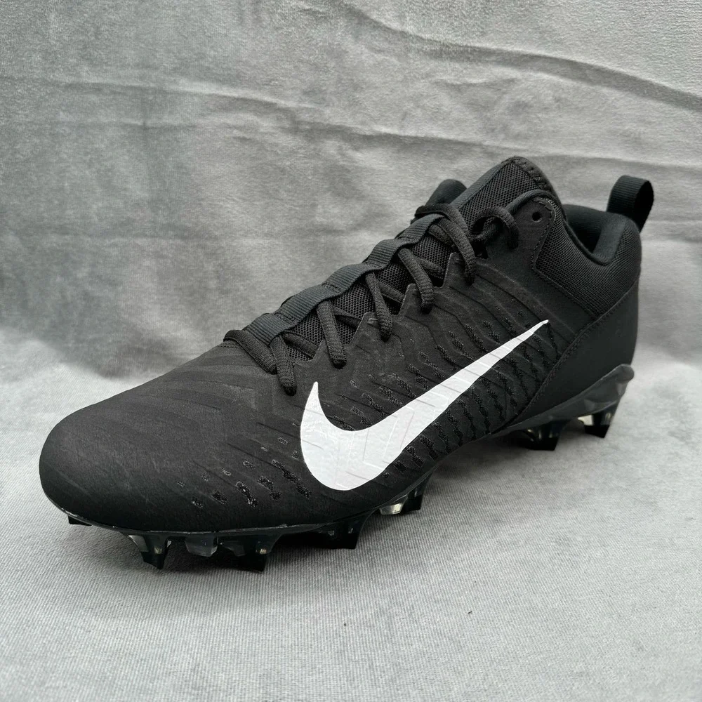 Nike Alpha Menace Pro 2 Shoes Low Football Cleats Men’s‎ 12 Black White
